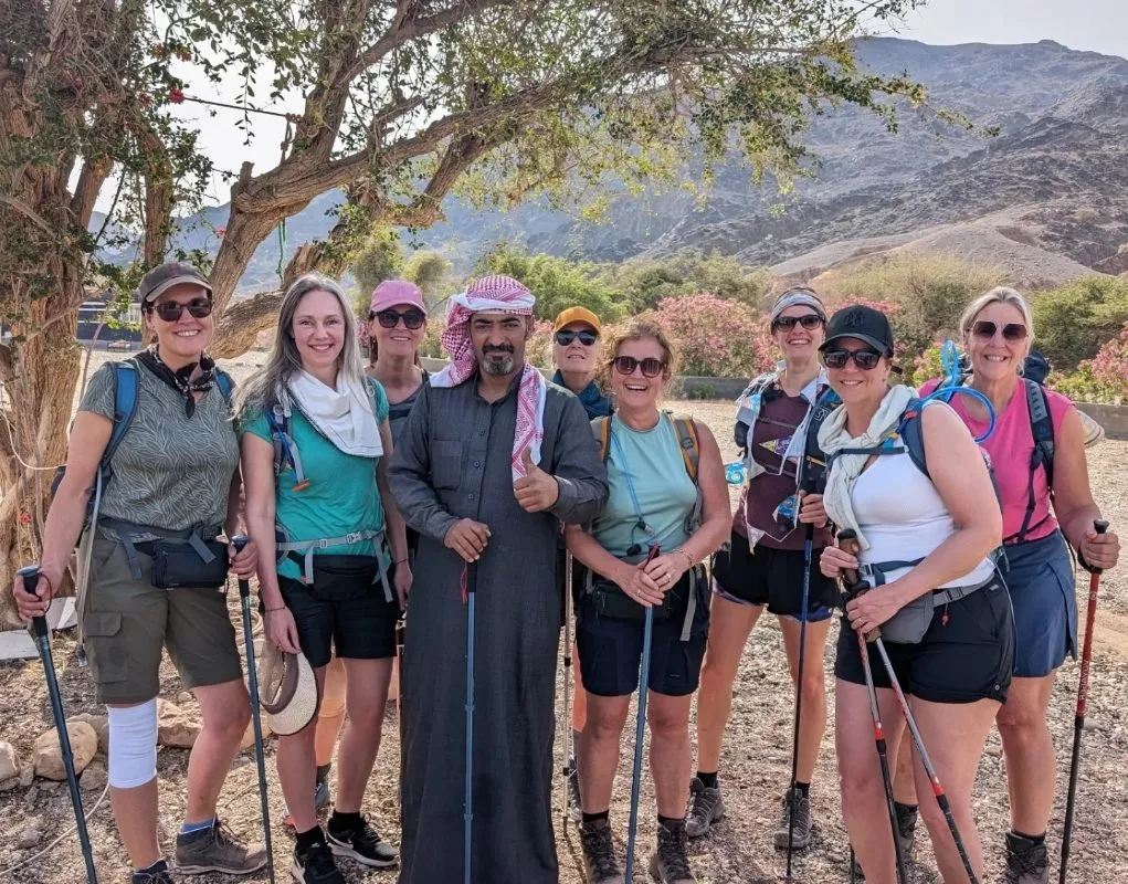 Vrouwen aan het hiken door Jordanië met Vrouwenreizen.nl